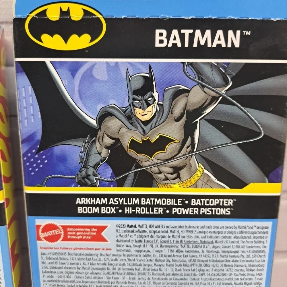 Lot Of 2, Hot Wheels Batman 5 Pack Batmobile Harley Joker Mr Freeze Penguin